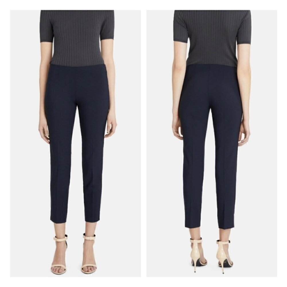 Theory Belisa 2 Mandatory Navy Crop Pants, Size 6